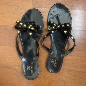Valentino rockstud jelly sandals